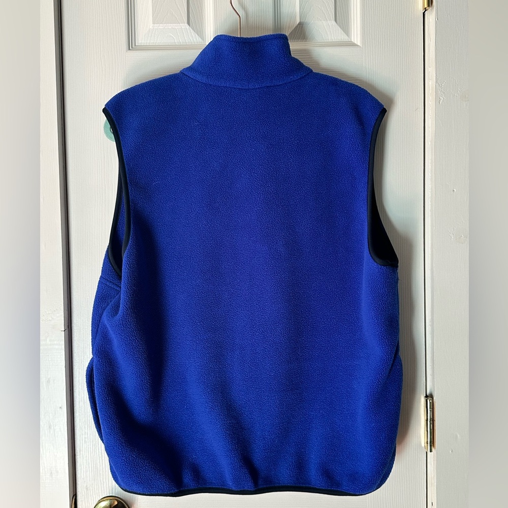 L.L. Bean Men’s Royal Blue Fleece Vest Vintage - Polartec - Size L - Picture 4 of 6